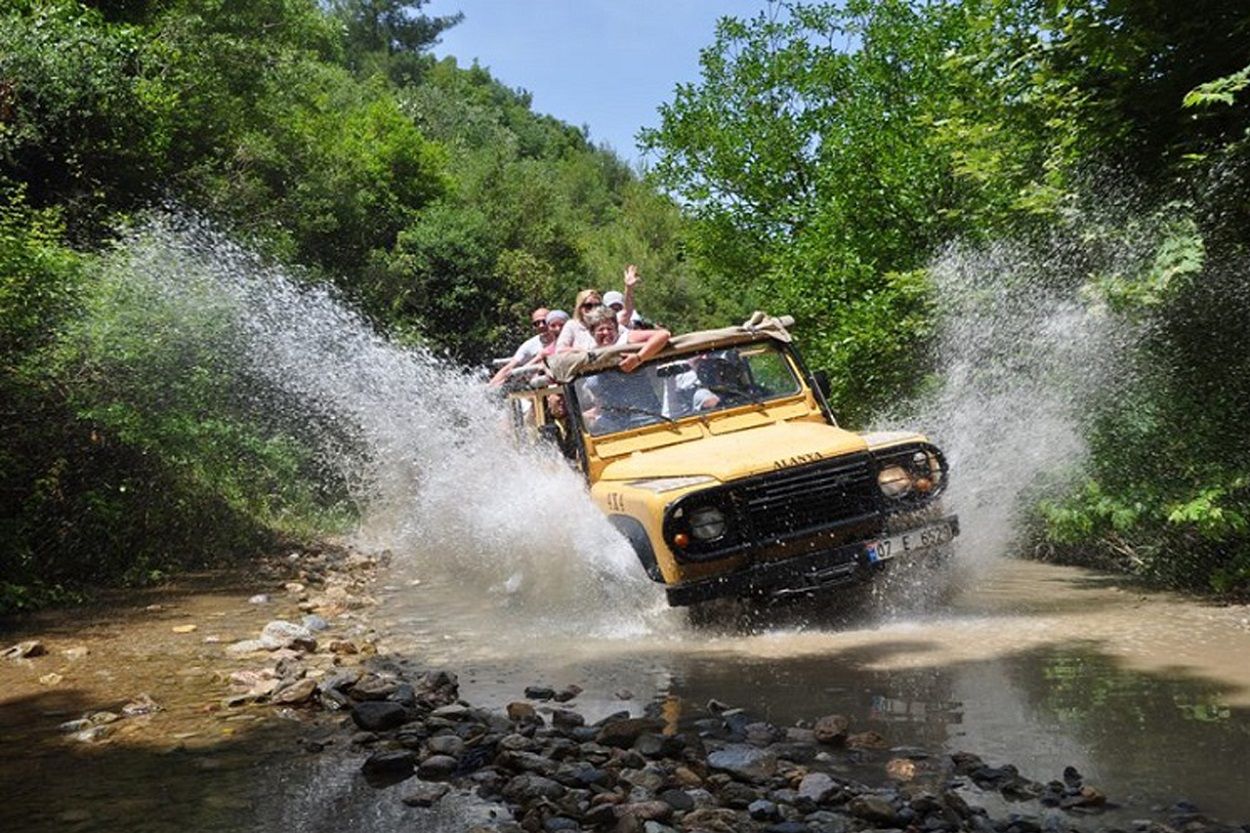 Natural Park Jeep Safari and Swimming in Davutlar Kusadasi