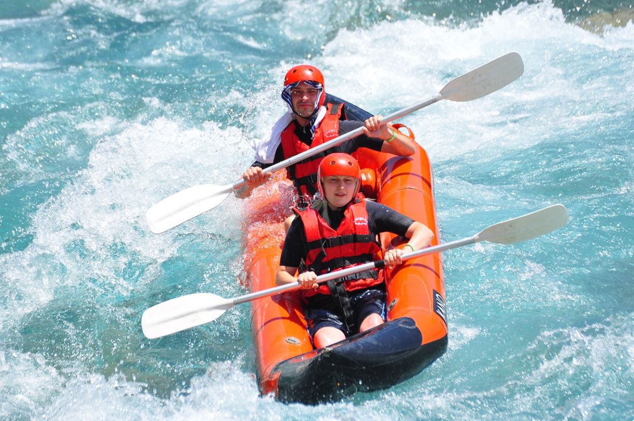 Rafting Adventure at Koprucay Canyon from Side