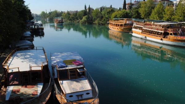 Manavgat Boat and Market from Antalya