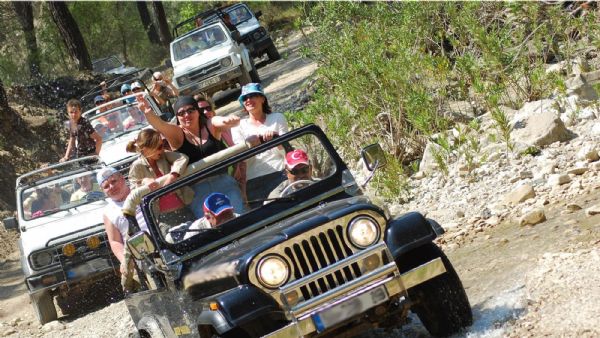 Marmaris Jeep Safari, Waterfall, Jesus Beach