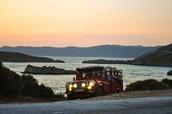 Sunset Pleasure and Swim with Barbeque Dinner (4x4 Jeep)From Marmaris