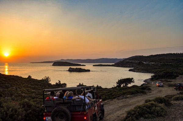 Sunset Pleasure and Swim with Barbeque Dinner (4x4 Jeep)From Marmaris